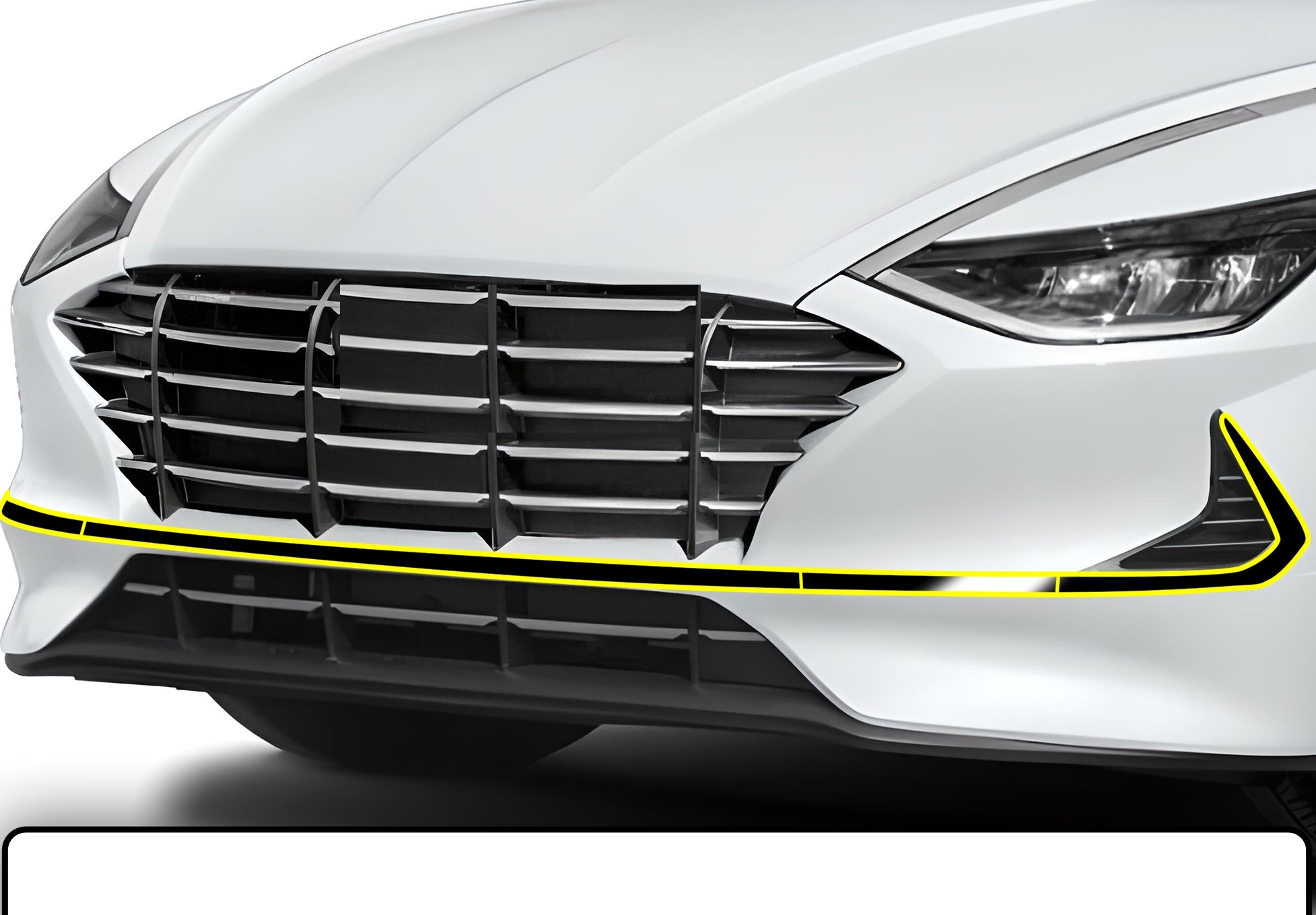 Side Window Grille Vinyl Chrome Delete Trim Blackout Decal Stickers Overlay Film Fits Hyundai Sonata 2020 - 2025 - Bogar Tech Designs