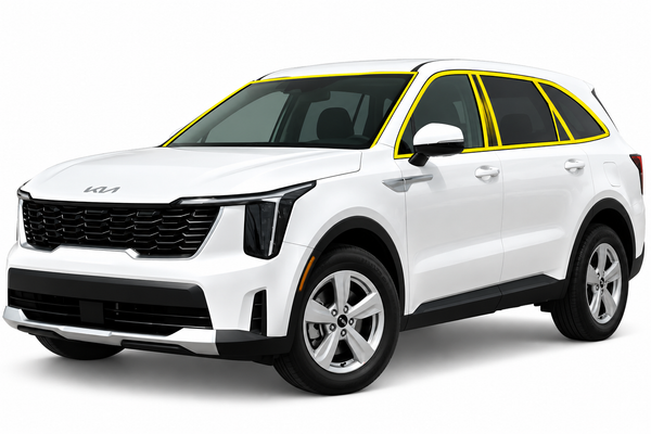Kia Sorento 2024-2026 Blackout Chrome Delete Kit - Precut Gloss Black Vinyl Overlays