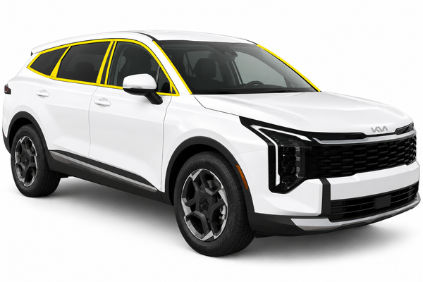 Kia Sportage 2026-2027 Blackout Chrome Delete Kit – Precut Gloss Black Vinyl Overlays