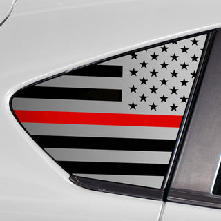 Buy thin-red-line Quarter Window American Flag Vinyl Decal Stickers Fits Subaru Impreza Hatchback 2017-2023