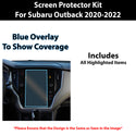 For Subaru Outback 2020+ Scratch Resistant Shatter Proof Infotainment Clear Screen Protection Film