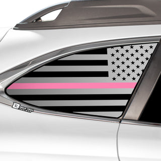 Buy thin-pink-line Quarter Window American Flag Vinyl Decal Stickers Fits Subaru Outback 2020-2024