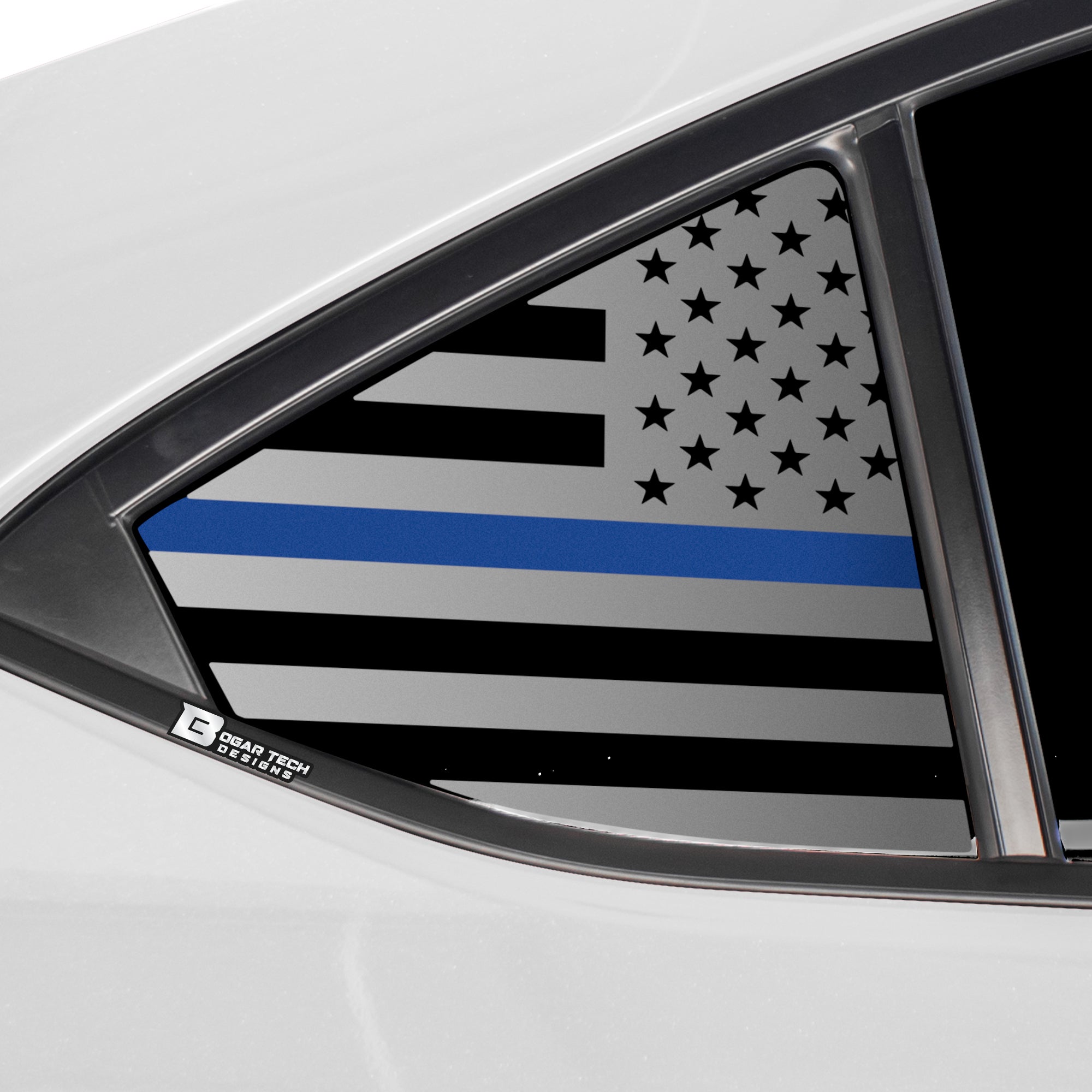 Quarter Window American Flag Vinyl Decal Stickers Fits Subaru WRX 2022 - 2025 - Bogar Tech Designs