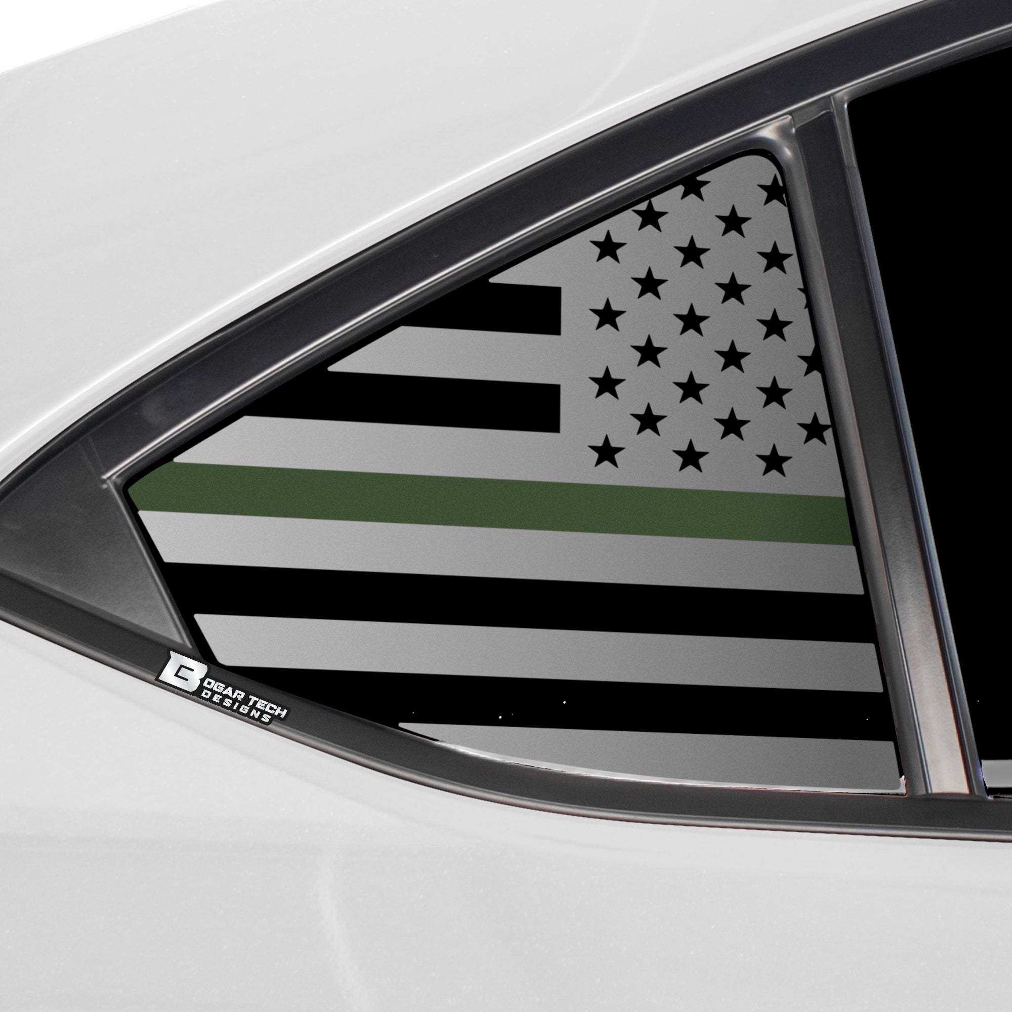 Quarter Window American Flag Vinyl Decal Stickers Fits Subaru WRX 2022 - 2025 - Bogar Tech Designs