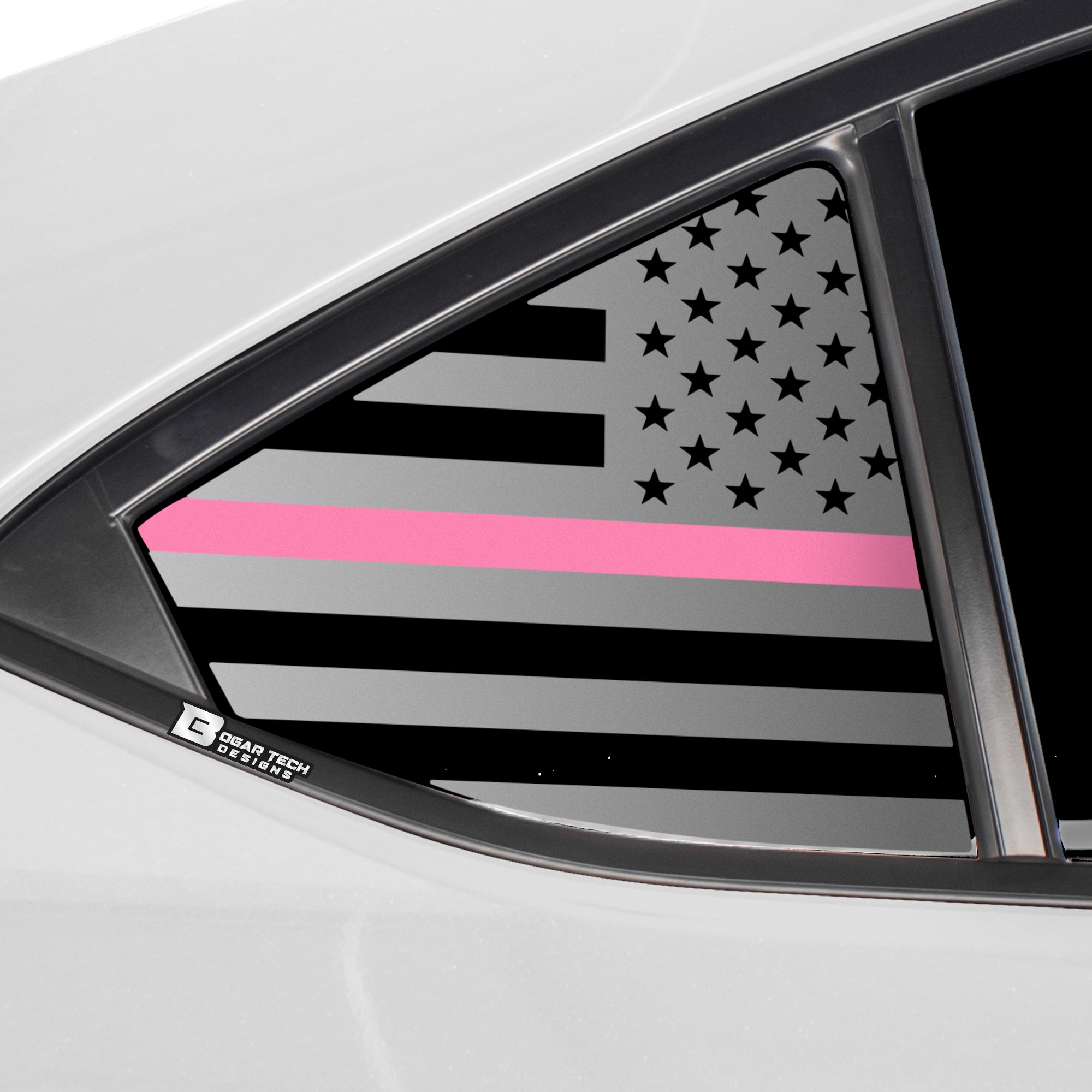 Quarter Window American Flag Vinyl Decal Stickers Fits Subaru WRX 2022 - 2025 - Bogar Tech Designs