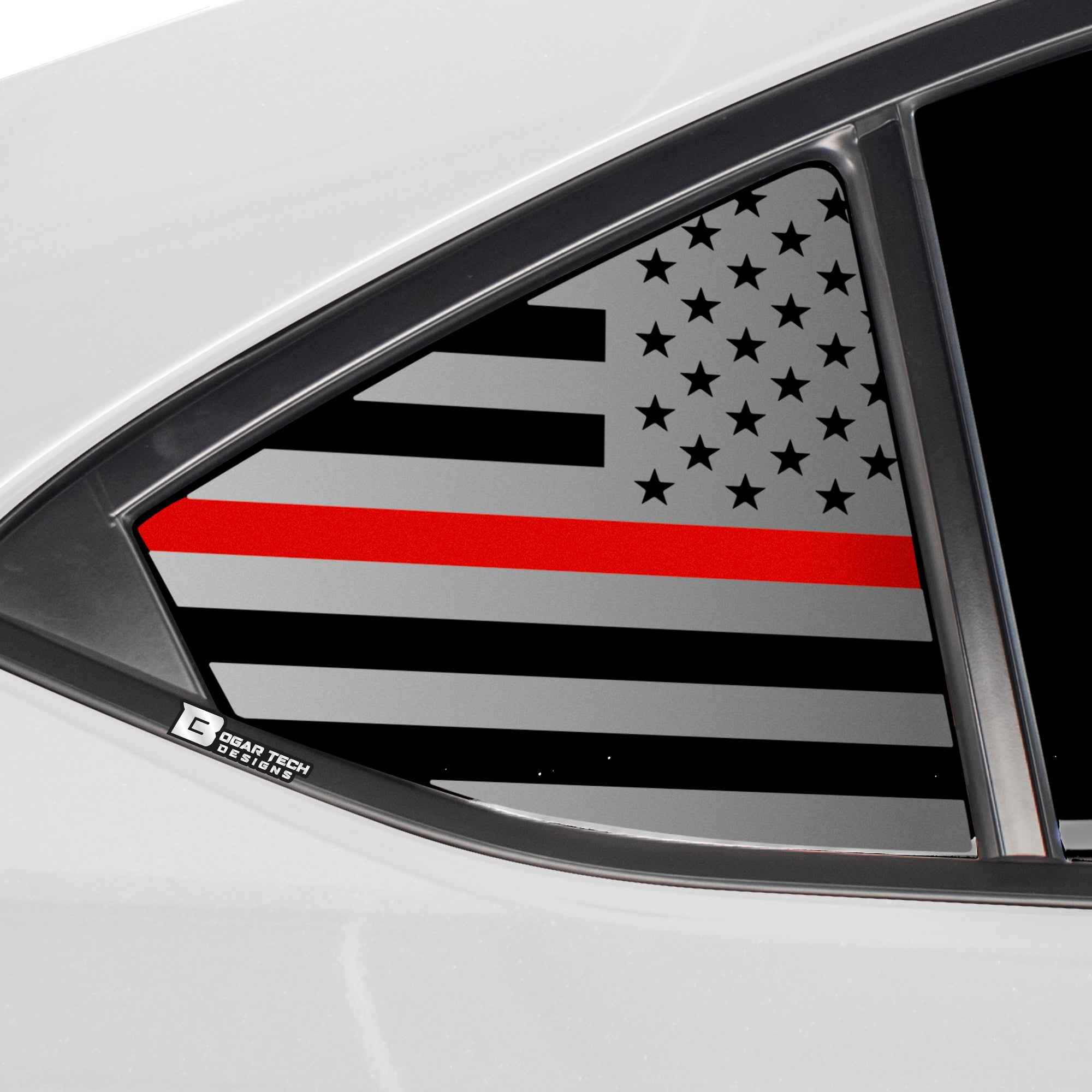 Quarter Window American Flag Vinyl Decal Stickers Fits Subaru WRX 2022 - 2025 - Bogar Tech Designs