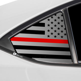 Buy thin-red-line Quarter Window American Flag Vinyl Decal Stickers Fits Subaru WRX 2022-2024