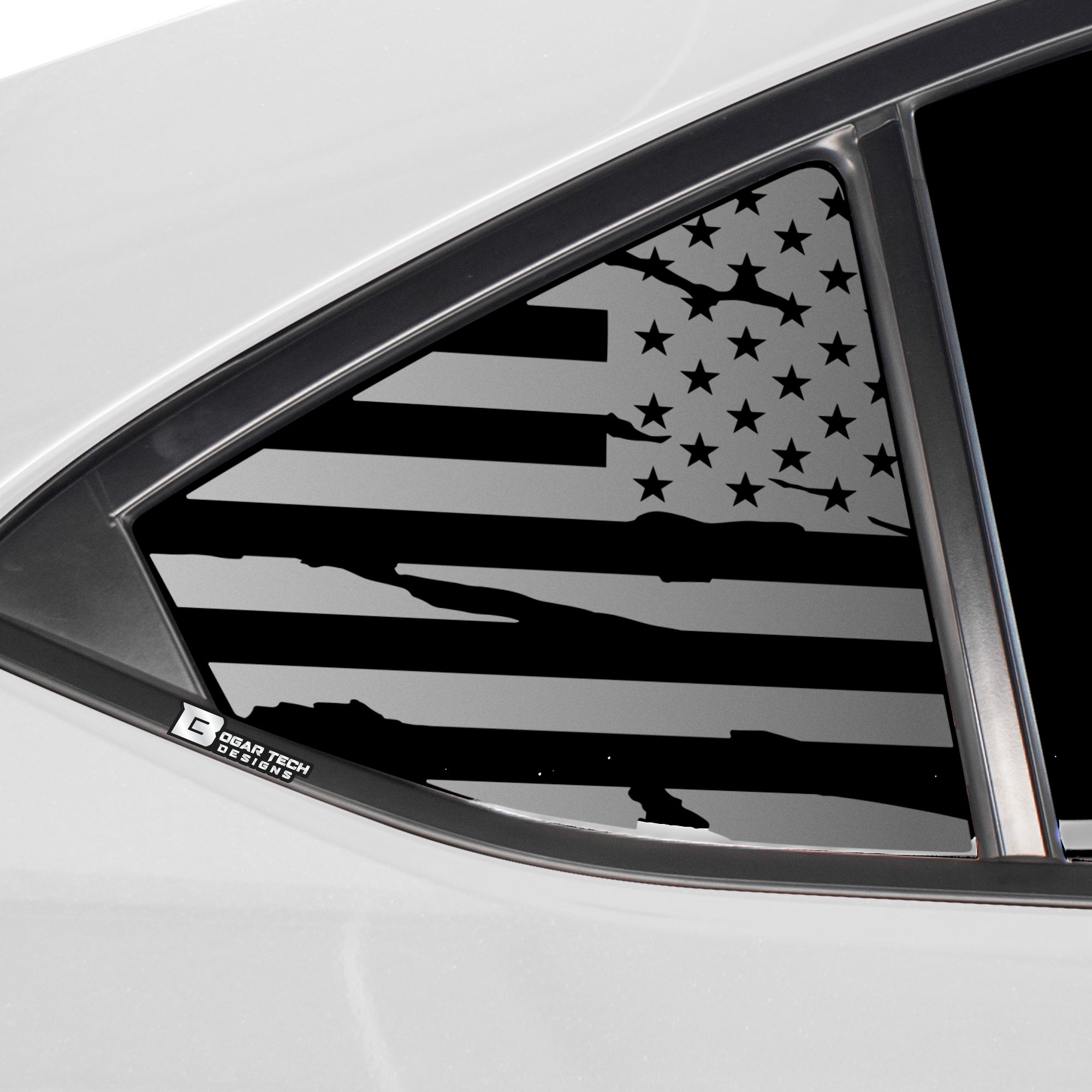 Quarter Window American Flag Vinyl Decal Stickers Fits Subaru WRX 2022 - 2025 - Bogar Tech Designs