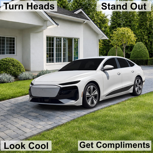 Audi A6 S6 e-tron 2025-2027 Dark Smoke Headlight & Taillight Tint Kit – Precut Vinyl Lens Overlays Film