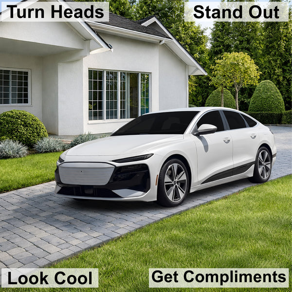 Audi A6 S6 e-tron 2025-2027 Dark Smoke Headlight & Taillight Tint Kit – Precut Vinyl Lens Overlays Film