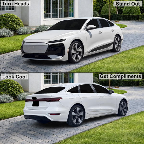 Audi A6 S6 e-tron 2025-2027 Dark Smoke Headlight & Taillight Tint Kit – Precut Vinyl Lens Overlays Film