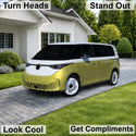 Volkswagen ID. Buzz 2025 Dark Smoke Headlight & Taillight Tint Kit – Precut Vinyl Lens Overlays Film
