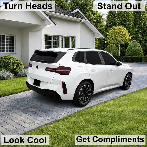BMW X3 2025-2026 Dark Smoke Headlight & Taillight Tint Kit – Precut Vinyl Lens Overlays Film