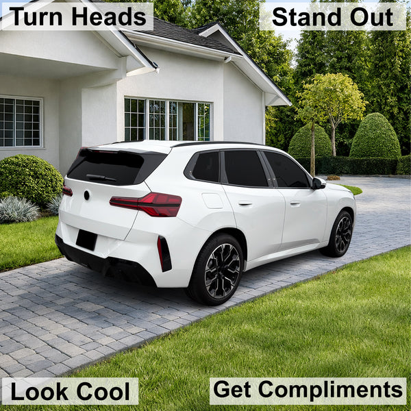 BMW X3 2025-2026 Dark Smoke Headlight & Taillight Tint Kit – Precut Vinyl Lens Overlays Film