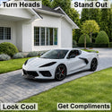 Chevrolet Corvette C8 2020–2026 Dark Smoke Headlight & Taillight Tint Kit – Precut Vinyl Lens Overlays