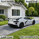 Chevrolet Corvette C8 2020–2026 Dark Smoke Headlight & Taillight Tint Kit – Precut Vinyl Lens Overlays