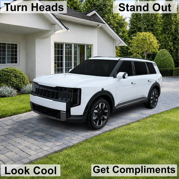 Kia Telluride 2027+ Dark Smoke Headlight & Taillight Tint Kit – Precut Vinyl Lens Overlays Film
