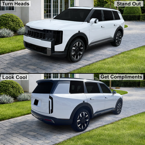 Kia Telluride 2027+ Dark Smoke Headlight & Taillight Tint Kit – Precut Vinyl Lens Overlays Film