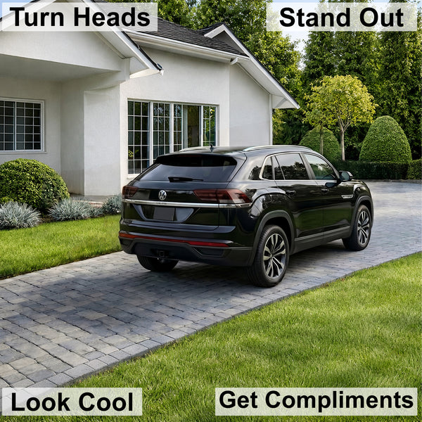 Volkswagen Atlas Cross Sport 2020–2023 Dark Smoke Headlight & Taillight Tint Kit – Precut Vinyl Lens Overlays