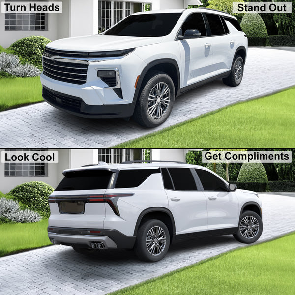 Fits Chevrolet Traverse 2024-2026 Full Headlight Taillight Precut Smoked PPF Tint Kit Film Overlay