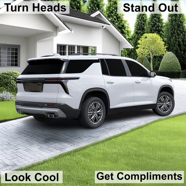 Fits Chevrolet Traverse 2024-2026 Full Headlight Taillight Precut Smoked PPF Tint Kit Film Overlay