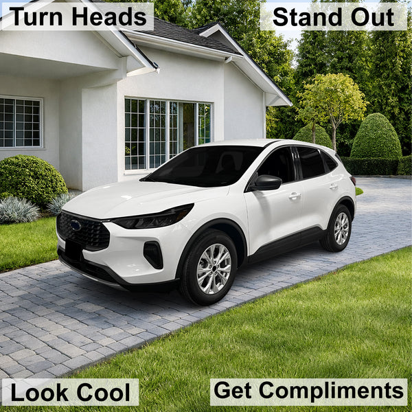 Ford Escape 2023-2026 Dark Smoke Headlight & Taillight Tint Kit – Precut Vinyl Lens Overlays Film