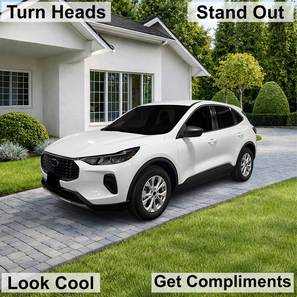 Ford Escape 2023-2026 Dark Smoke Headlight & Taillight Tint Kit – Precut Vinyl Lens Overlays Film