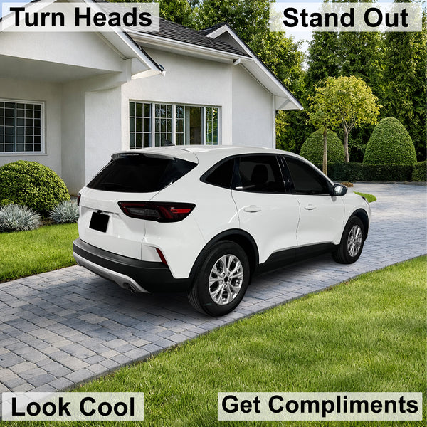 Ford Escape 2023-2026 Dark Smoke Headlight & Taillight Tint Kit – Precut Vinyl Lens Overlays Film