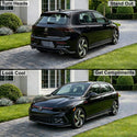 Volkswagen Golf 2022–2026 Dark Smoke Headlight & Taillight Tint Kit – Precut Vinyl Lens Overlays
