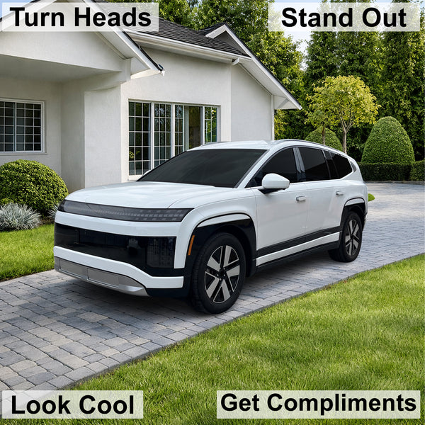 Hyundai Ioniq 9 2026+ Dark Smoke Headlight & Taillight Tint Kit – Precut Vinyl Lens Overlays Film
