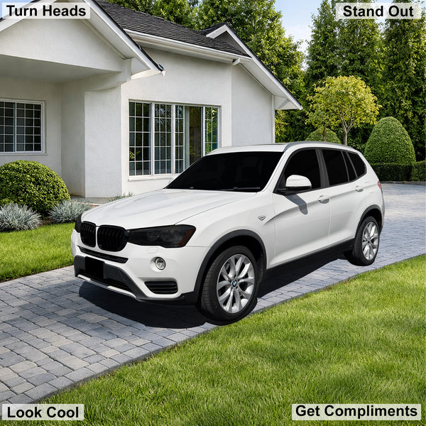 Fits BMW X3 2015-2017 Full Headlight Taillight Precut Smoked PPF Tint Kit Film Overlay