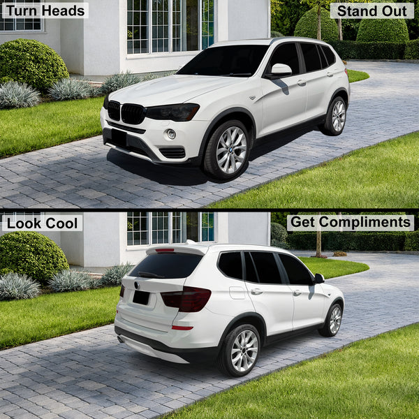 Fits BMW X3 2015-2017 Full Headlight Taillight Precut Smoked PPF Tint Kit Film Overlay