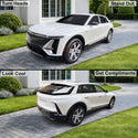 Cadillac Lyriq 2023–2026 Dark Smoke Headlight & Taillight Tint Kit – Precut Vinyl Lens Overlays