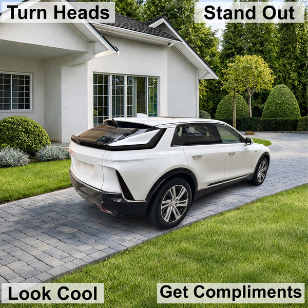 Cadillac Lyriq 2023–2026 Dark Smoke Headlight & Taillight Tint Kit – Precut Vinyl Lens Overlays