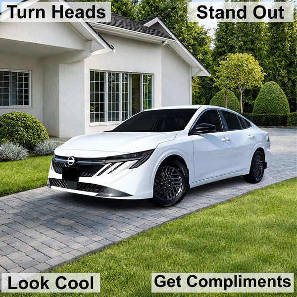 Nissan Sentra 2026+ Dark Smoke Headlight & Taillight Tint Kit – Precut Vinyl Lens Overlays Film
