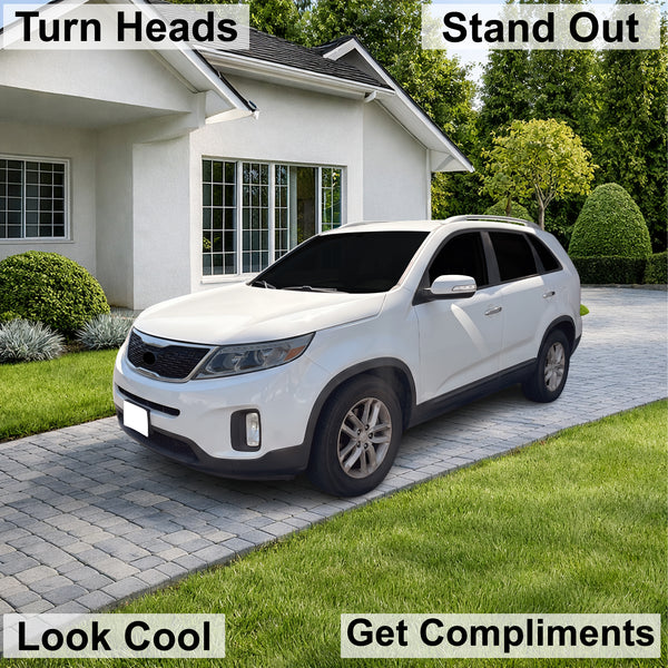 Fits Kia Sorento 2014-2015 Full Headlight Taillight Precut Smoked PPF Tint Kit Film Overlay