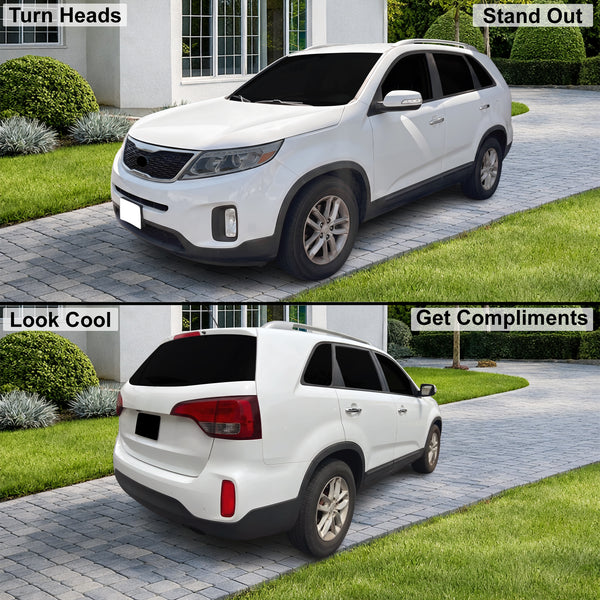 Fits Kia Sorento 2014-2015 Full Headlight Taillight Precut Smoked PPF Tint Kit Film Overlay