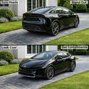 Toyota Prius 2023–2026 Dark Smoke Headlight & Taillight Tint Kit – Precut Vinyl Lens Overlays