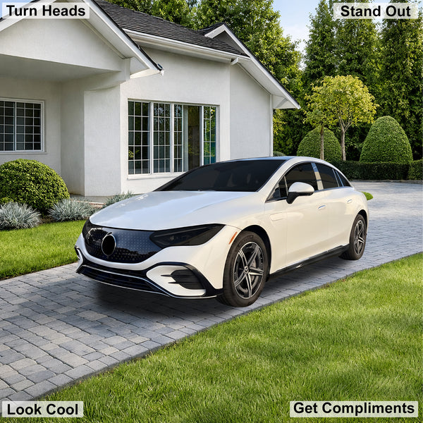 Fits Mercedes-Benz EQE Sedan 2023-2026 Full Headlight Taillight Precut Smoked PPF Tint Kit Film Overlay