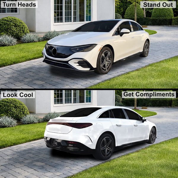 Fits Mercedes-Benz EQE Sedan 2023-2026 Full Headlight Taillight Precut Smoked PPF Tint Kit Film Overlay