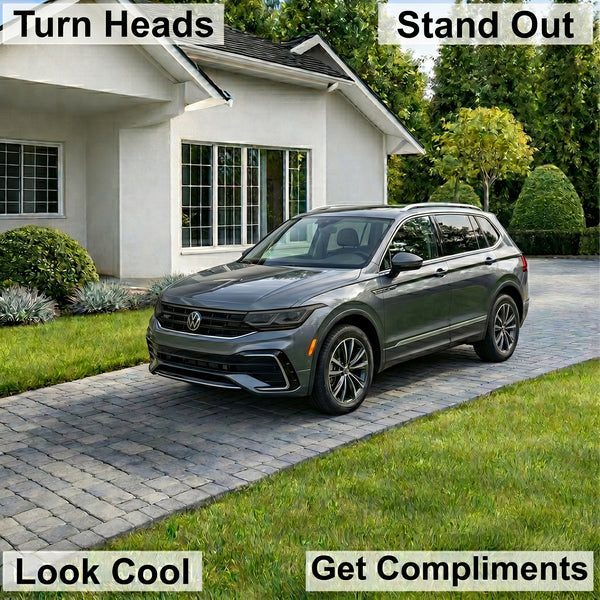 Volkswagen Tiguan 2022–2024 Dark Smoke Headlight & Taillight Tint Kit – Precut Vinyl Lens Overlays