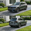 Volkswagen Tiguan 2022–2024 Dark Smoke Headlight & Taillight Tint Kit – Precut Vinyl Lens Overlays