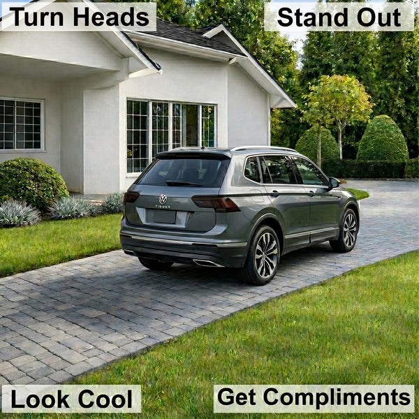Volkswagen Tiguan 2022–2024 Dark Smoke Headlight & Taillight Tint Kit – Precut Vinyl Lens Overlays