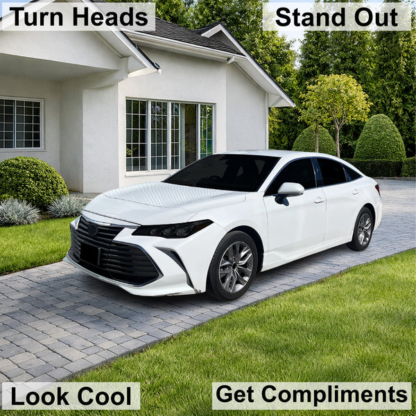 Toyota Avalon 2019-2022 Dark Smoke Headlight & Taillight Tint Kit – Precut Vinyl Lens Overlays Film