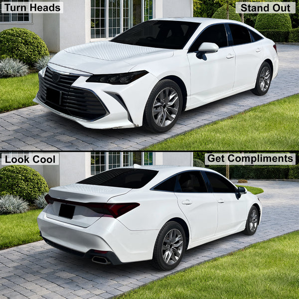 Toyota Avalon 2019-2022 Dark Smoke Headlight & Taillight Tint Kit – Precut Vinyl Lens Overlays Film