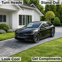 Tesla Model X 2022–2026 Dark Smoke Headlight & Taillight Tint Kit – Precut Vinyl Lens Overlays
