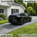 Tesla Model X 2022–2026 Dark Smoke Headlight & Taillight Tint Kit – Precut Vinyl Lens Overlays