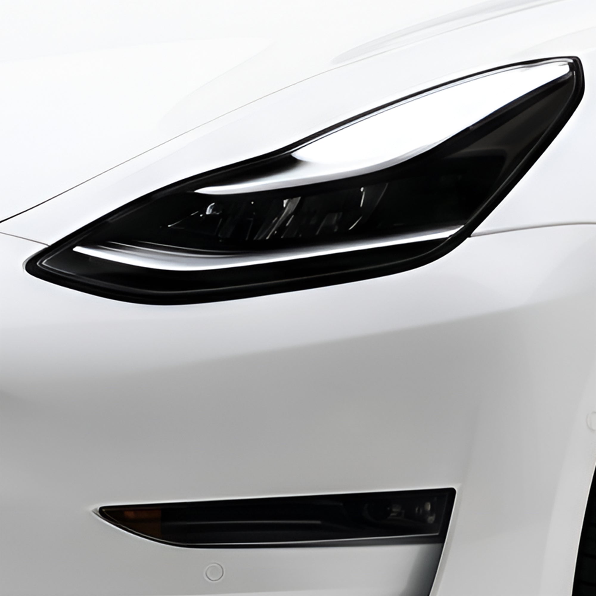 Tesla Model 3 2017–2023 Dark Smoke Headlight & Taillight Tint Kit – Precut Vinyl Lens Overlays