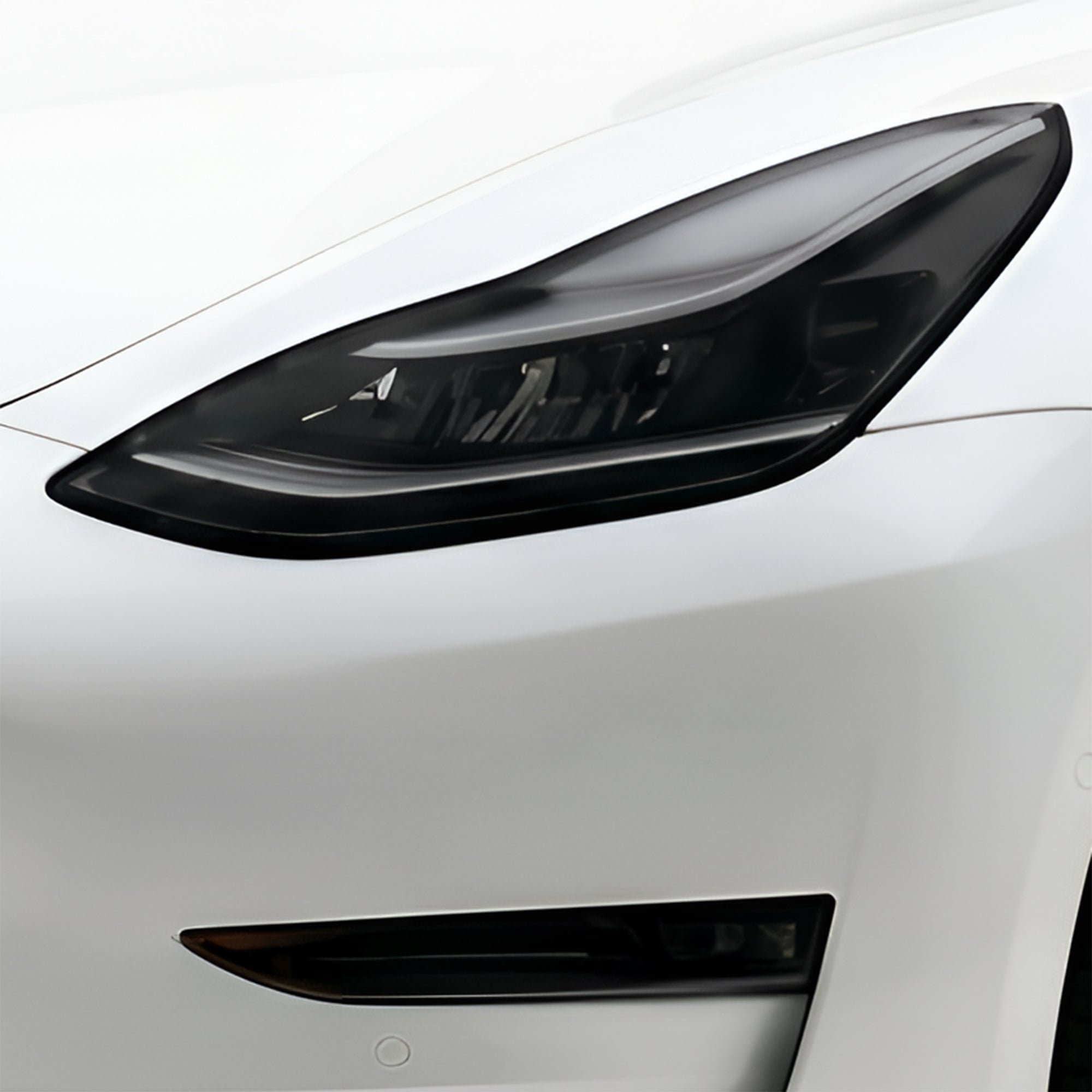 Tesla Model 3 2017–2023 Dark Smoke Headlight & Taillight Tint Kit – Precut Vinyl Lens Overlays