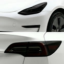 Tesla Model 3 2017–2023 Dark Smoke Headlight & Taillight Tint Kit – Precut Vinyl Lens Overlays